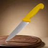 Konyhakés, szeletelőkés, 15 cm penge, sárga nyél 