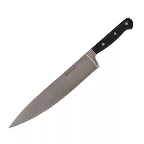 Kovácsolt szakácskés, 25 cm penge, fekete nyél