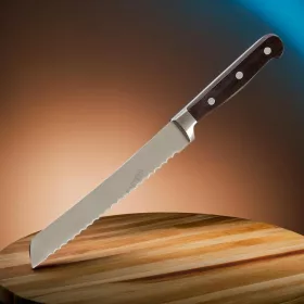 Kenyérvágó kés, 20 cm kovácsolt penge