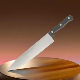 Konyhakés, kovácsolt nyél, 20 cm