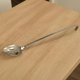   Szervírozókanál, rozsdamentes, perforált, teljes hossza 43 cm