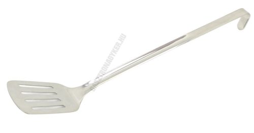 Fordítólapát, perforált, 10×7,5×43 cm, rozsdamentes