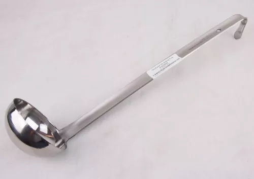 Merőkanál, 120 ml, űrmértékjelölt, nyélhossz: 32 cm, átmérő: 8 cm