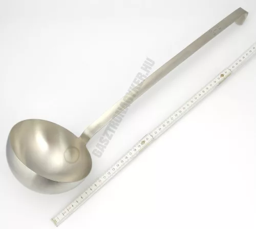 Merőkanál, 750 ml, űrmértékjelölt, nyélhossz: 44 cm, átmérő: 14 cm