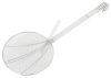 Fritou, fritőz kanál, sűrű rácsos, átm: 20 cm, teljes hossz: 53 cm, rozsdamentes 