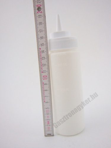 Szósznyomó palack 3,5 dl fehér műanyag