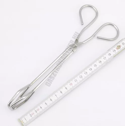 Grillcsipesz, 23 cm, rozsdamentes