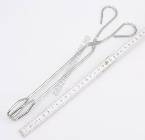 Grillcsipesz, 28 cm, rozsdamentes
