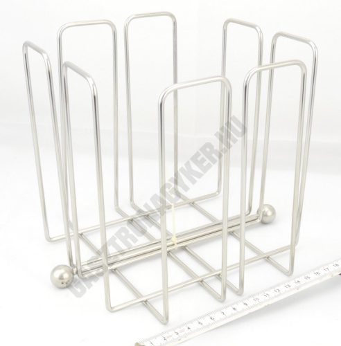 Szalvétatartó 19×19×19 cm, rozsdamentes