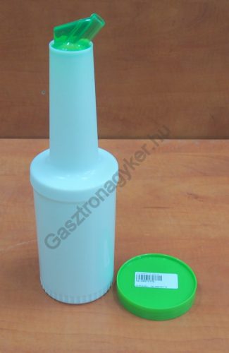 Italadagoló-szirupadagoló, 1 l, zöld műanyag