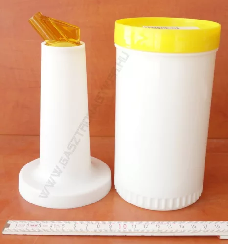 Italadagoló-szirupadagoló, 1 liter, sárga műanyag