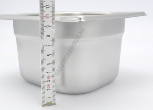 GN edény, 1/6 100 mm, 1,6 l, rozsdamentes