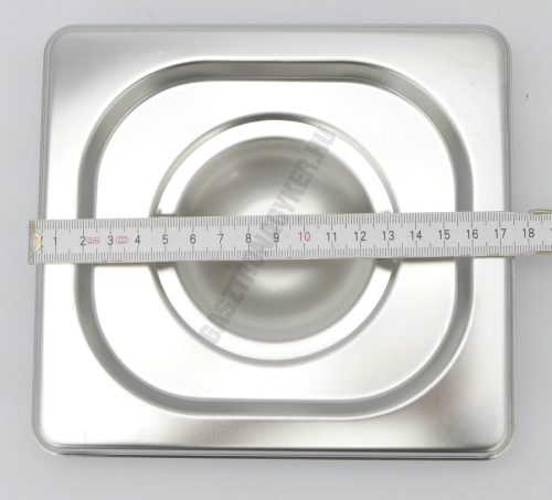 GN 1/6 fedő, rozsdamentes