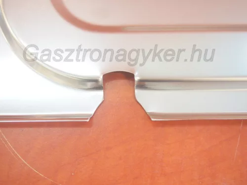 GN 1/1 fedő kanálkivágással, rozsdamentes