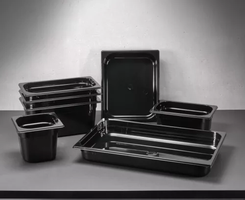 GN edény, 1/1 40 mm, zománcozott