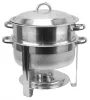 Chafing kerek, 13,5 literes, rozsdamentes