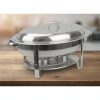 Chafing ovál 5,5l 2db égőpaszta-tartóval