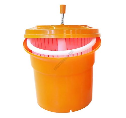 Salátacentrifuga, 25 liter, narancssárga, polipropilén