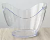 Pezsgősvödör, ovális, 7 l, átlátszó, műanyag