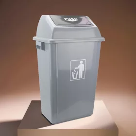 Szemetes 58 liter, billenő fedéllel, műanyag