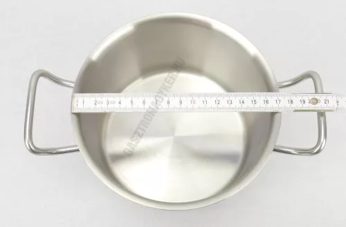 Magas lábas 2,2 liter 16×11 cm rozsdamentes, Kayalar