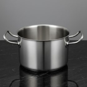 Magas lábas 4 liter 20 cm átm., rozsdamentes, Kayalar