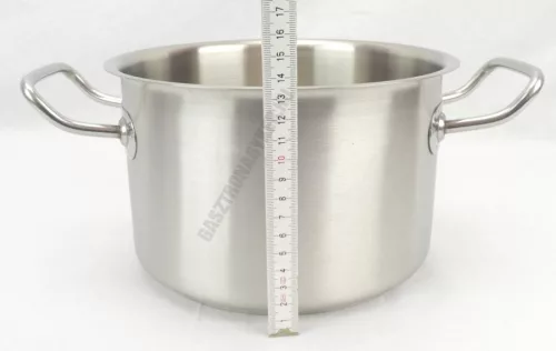 Magas lábas 4 liter 20 cm átm., rozsdamentes, Kayalar