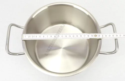 Magas lábas 4 liter 20 cm átm., rozsdamentes, Kayalar