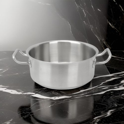 Alacsony lábas 4,5 literes 24×10 cm, rozsdamentes, Kayalar