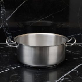 Alacsony lábas 7,3 literes 28×12 cm, rozsdamentes, Kayalar