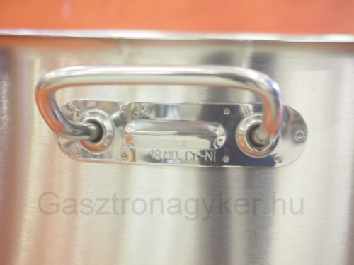 Alacsony lábas 12 liter 32×15 cm, rozsdamentes, Kayalar