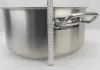 Alacsony lábas 17 liter 35×17 cm, rozsdamentes, Kayalar
