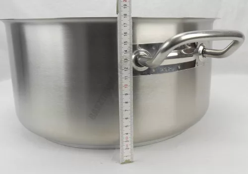 Alacsony lábas 17 liter 35×17 cm, rozsdamentes, Kayalar