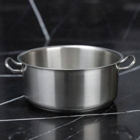 Alacsony lábas 25 literes 40×20 cm, rozsdamentes, Kayalar