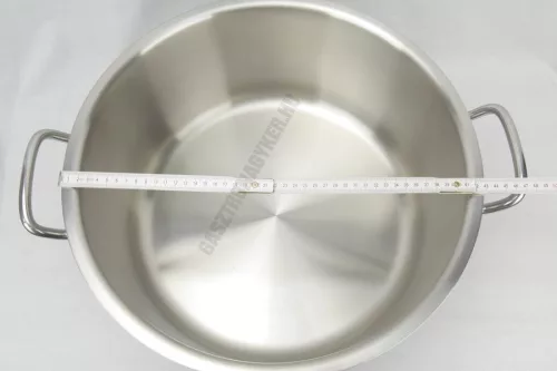 Alacsony lábas 25 literes 40×20 cm, rozsdamentes, Kayalar