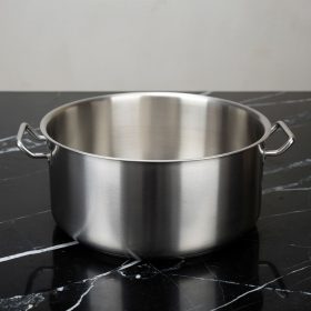 Alacsony lábas 35 literes 45×22 cm, rozsdamentes, Kayalar