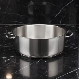 Alacsony lábas 83 liter 65×25 cm, rozsdamentes