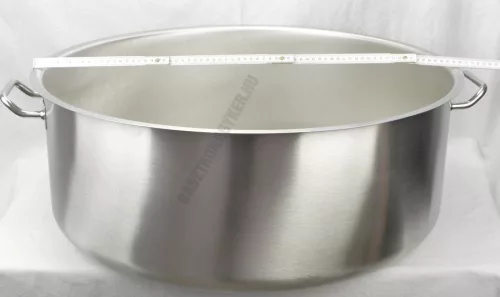 Alacsony lábas 83 liter 65×25 cm, rozsdamentes