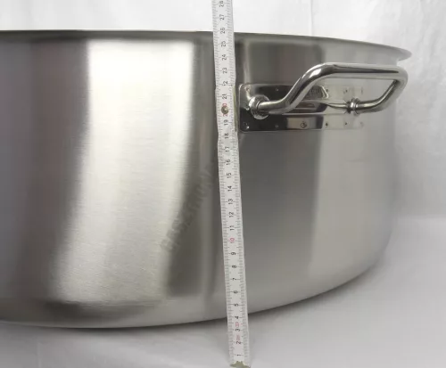 Alacsony lábas 83 liter 65×25 cm, rozsdamentes