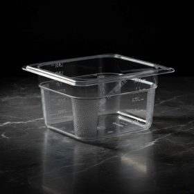 GN edény, 1/6 100 mm, 1,25 l, polikarbonát