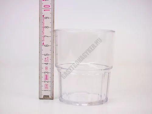 Polikarbonát pohár, 180 ml, egymásba rakható