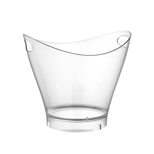 Pezsgősvödör, ovális, 6 l, átlátszó, polikarbonát