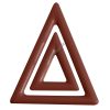 Díszítő csokoládéforma (20-D022), 2x2 adag, polikarbonát