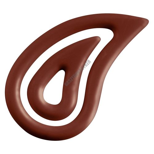 Díszítő csokoládéforma (20-D025), 10x2 adag, polikarbonát