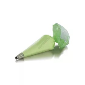   Habzsák, zöld, csúszásmentes, 30 cm-es eldobható, 100 db/csomag