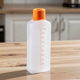 Szirupadagoló mércés flakon, 1 liter