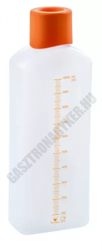 Szirupadagoló mércés flakon, 1 liter