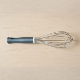 Habverő, 12 szálas, 45 cm, kék műanyag fogó