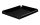 Süteményes tálca, szögletes, 20,4x25,8x2 cm, fekete plexi