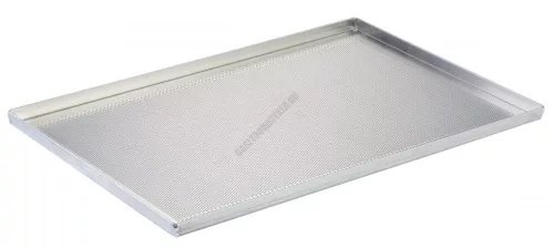 Alumínium perforált sütőlemez, 60×40×2 cm, 4 szélű, lemezvastagság 1,5 mm